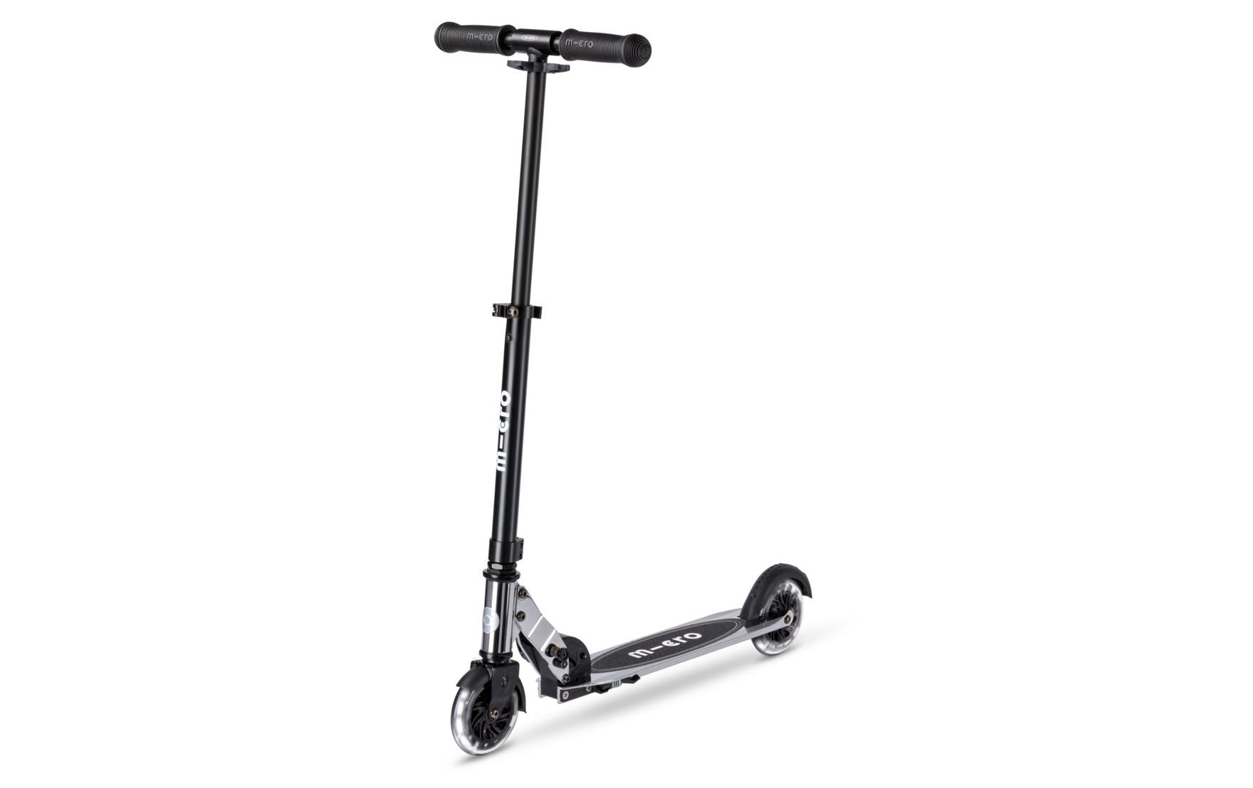 Scooter Micro Sprite LED Silverchrome<br>Klappbarer Scooter