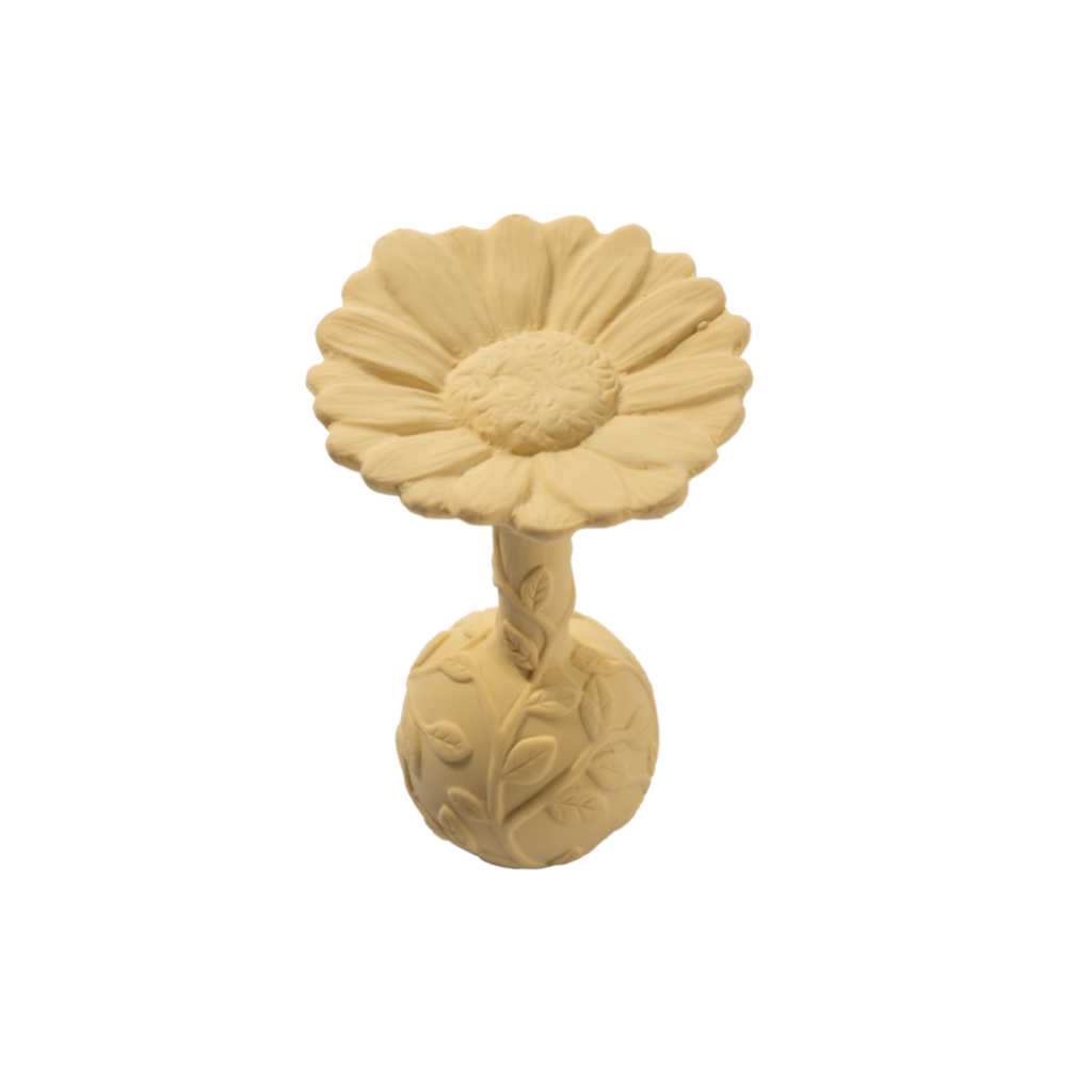Hochet de dentition Daisy Jaune  Natruba