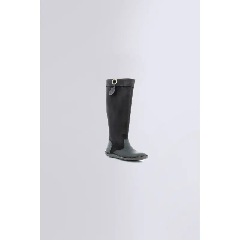 HOHIGH NOIR BOTTES Cuir Femme