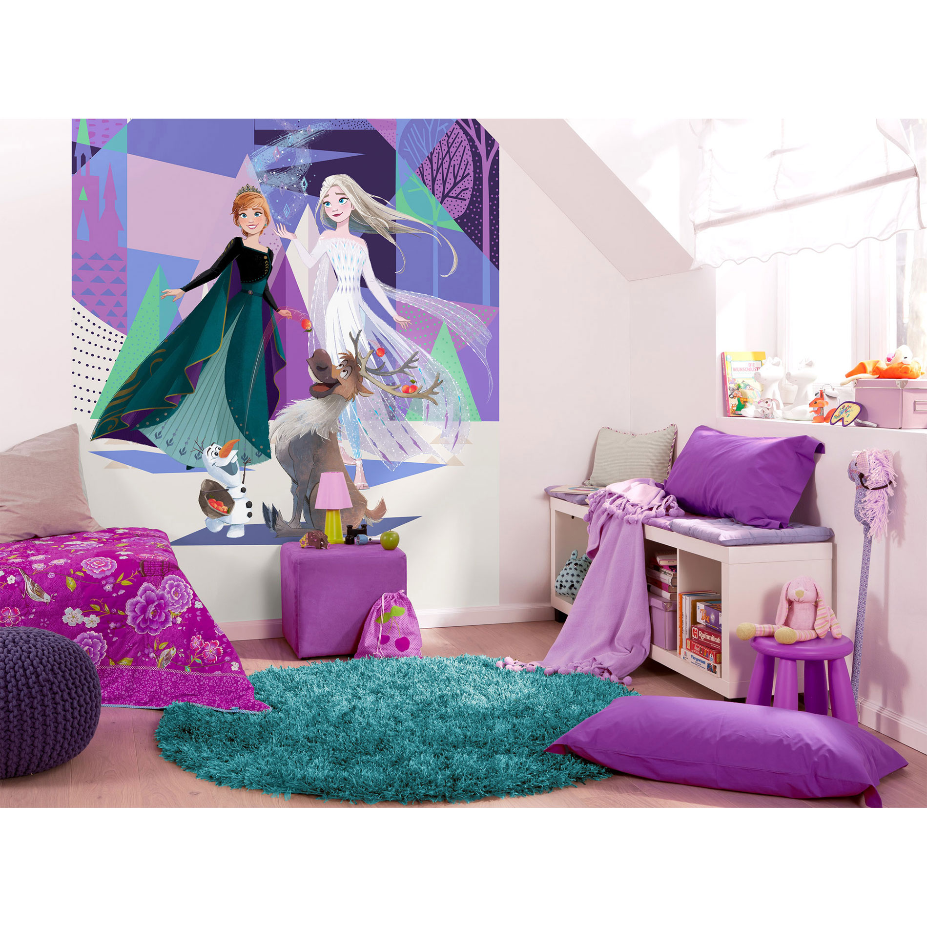 Vlies-Fototapete FROZEN ABSTRACT ARENDELLE - 200x280 cm