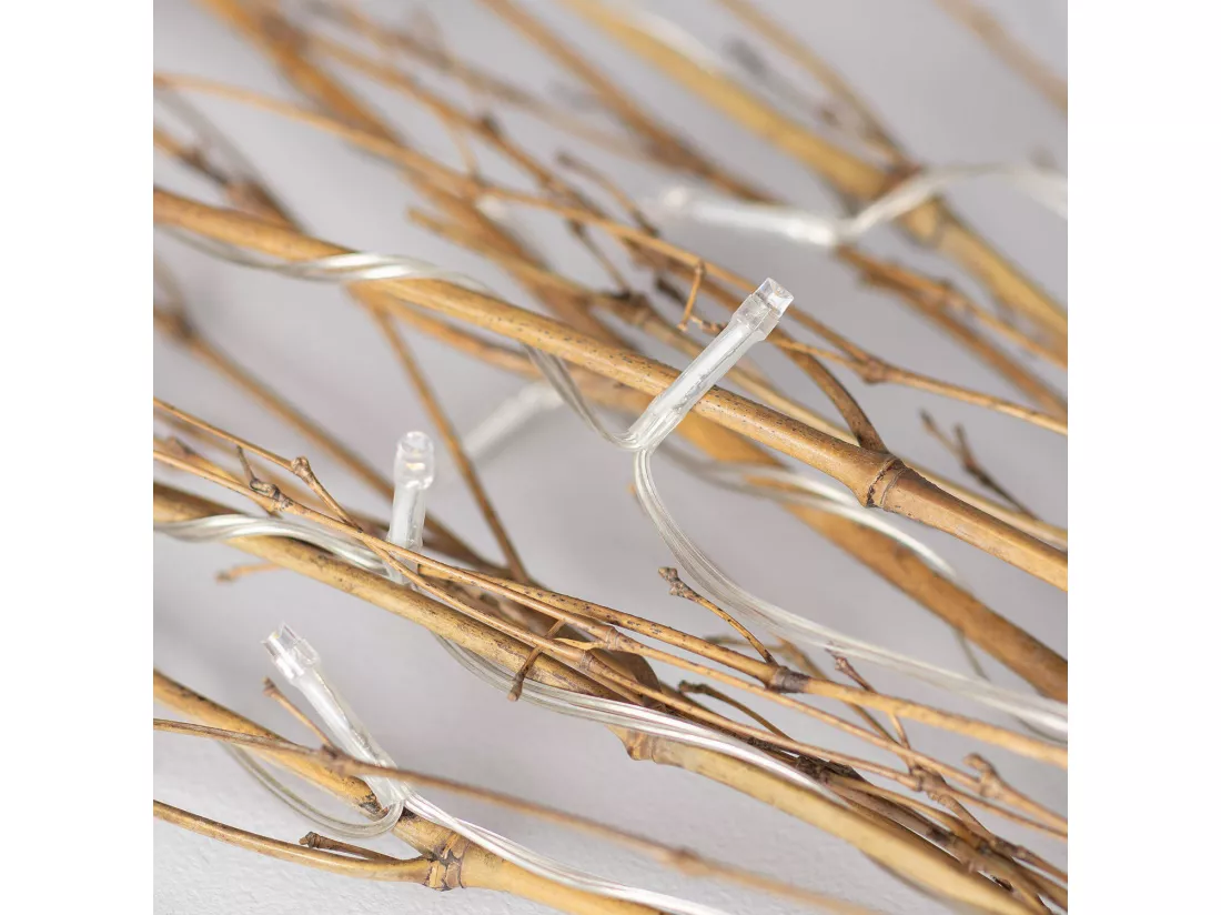 Branches Décoratives LED Bambou Naturel 1,2m Naturel