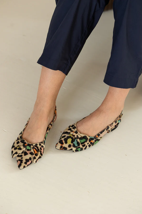 Babouche Sofie-2 leopard multi color