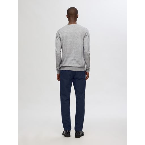 Selected Homme Berg Striktrøje, Light Grey Melange, M