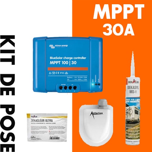 Kit pose panneau solaire + Régulateur MPPT VICTRON 30A 440W