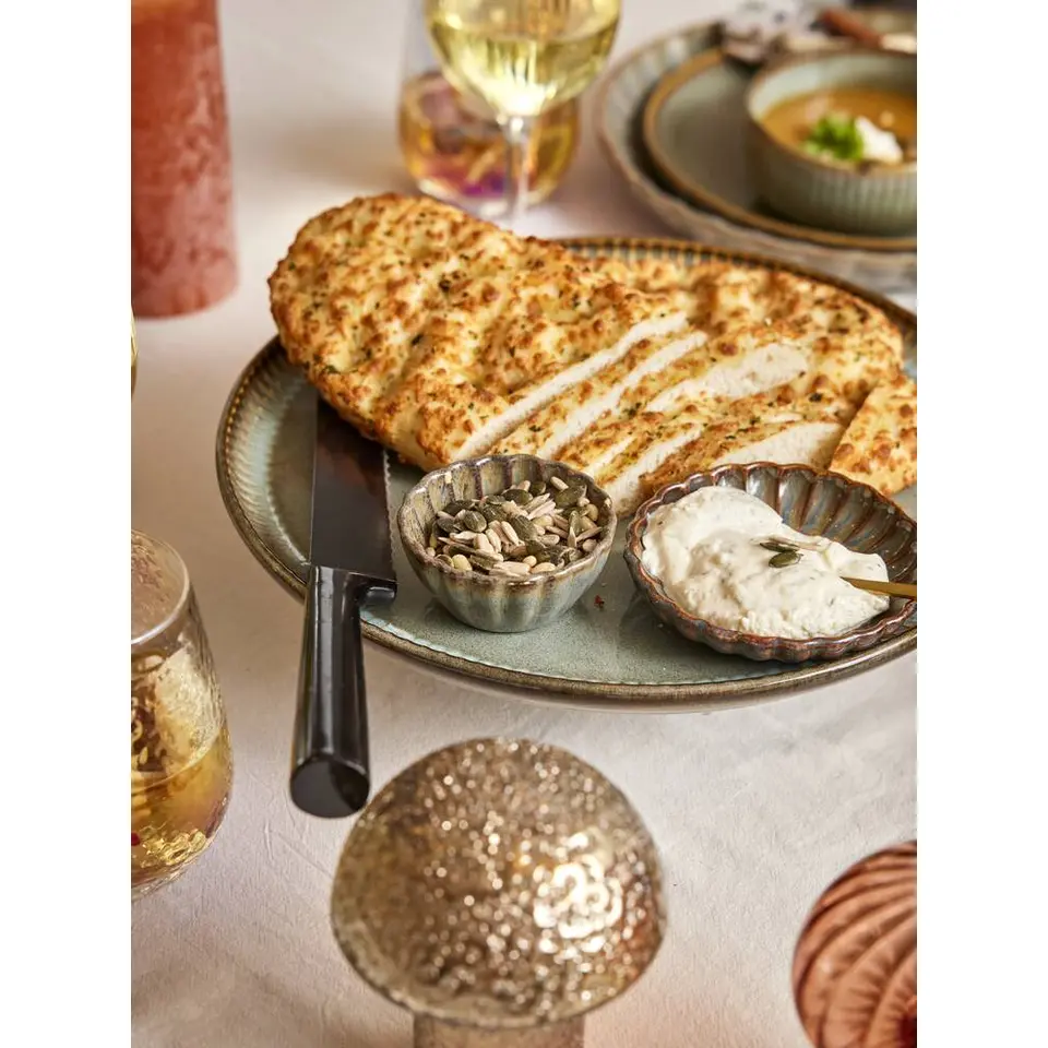 Taartplateau Camille - groen stoneware - Ø31 cm