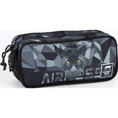 Trousse rectangulaire Airness Ace - 2 compartiments - noir - Hamelin