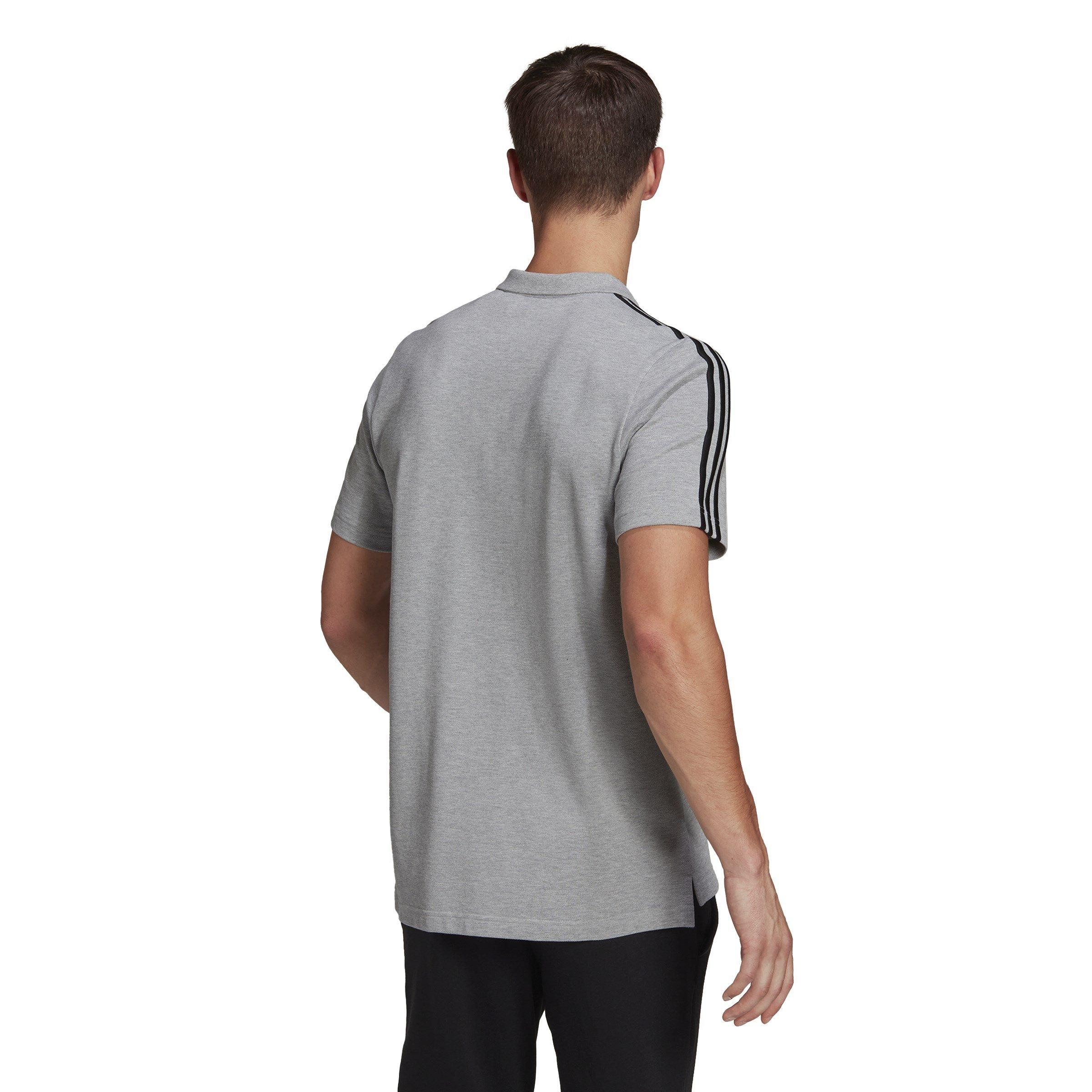 adidas Essentials Mens Cotton 3-Stripes Polo Shirt