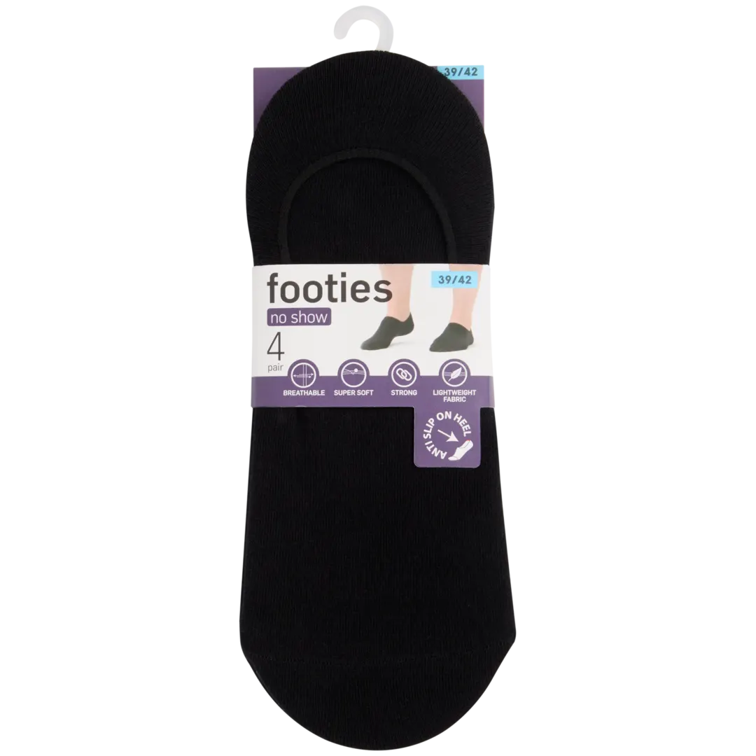 Footies Maat 39/42 | 4 paar