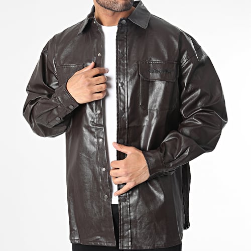 Surchemise Enduit M23343CSH Marron