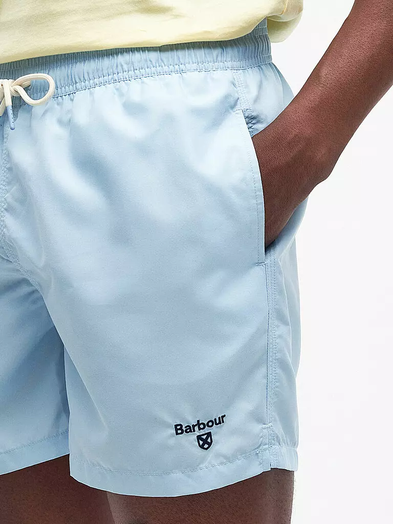 BARBOUR Badeshorts STAPLE hellblau