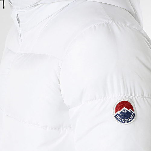 Doudoune Longue Capuche Diego Blanc