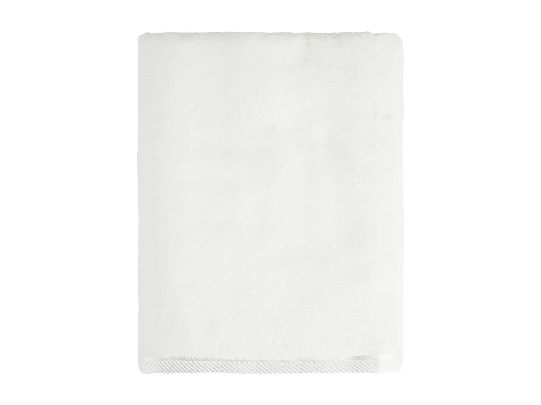 Serviette de Bain en Bambou Blanc Moyen 100x150