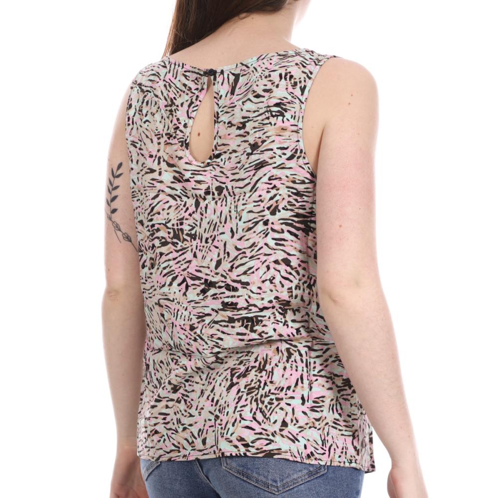 Vero Moda Top Rose/Turquoise/Beige Femme Vero Moda Easy