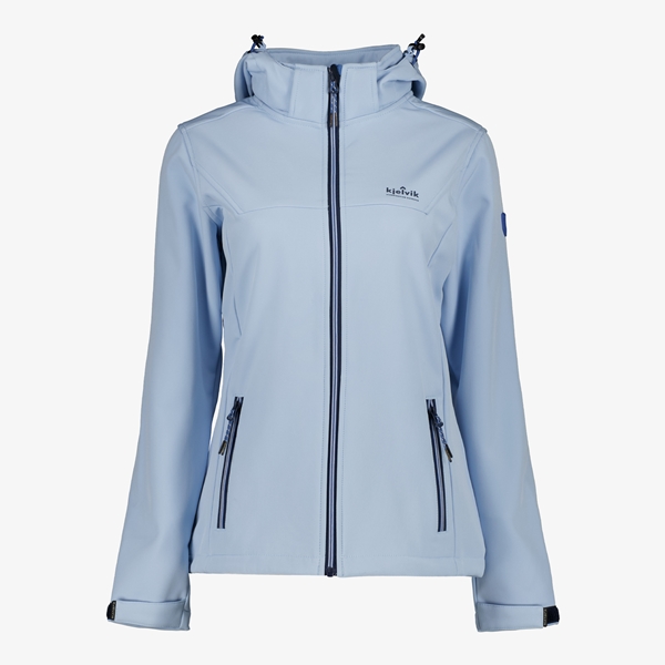 Kjelvik dames softshell jas lichtblauw