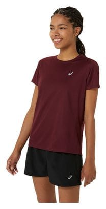 Maillot manches courtes Asics Core Bordeaux Femme