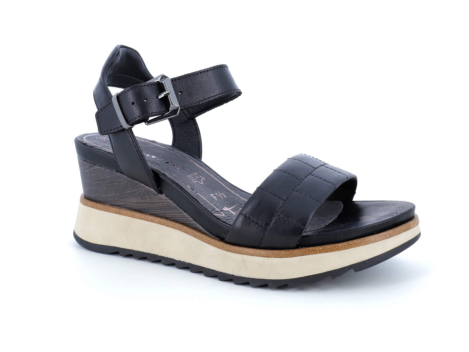 Tamaris-28015 Cuir Noir