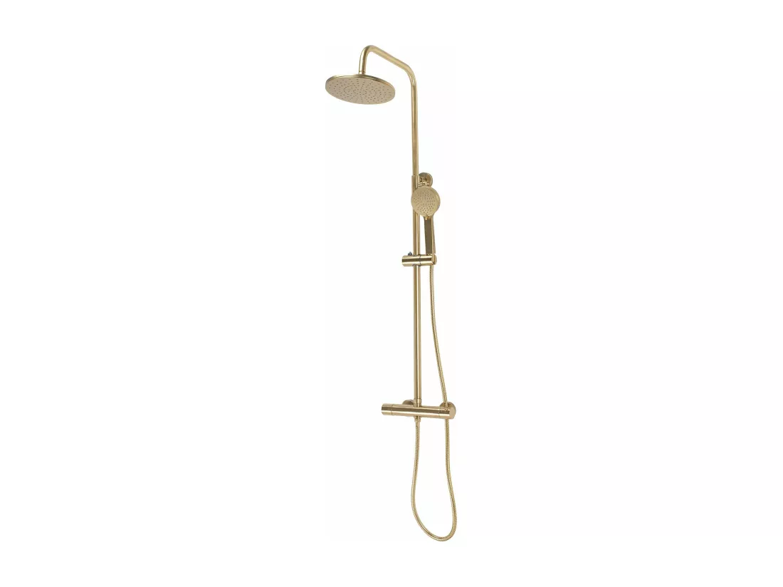 Kit De Douche Avec Thermostat Rea Parot Termostat Brush Gold