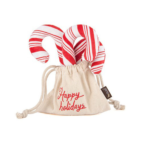 P.L.A.Y. Pet Holiday Classic Pluche - Candy Canes