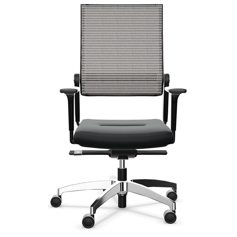 Dauphin Lordo flex Bürostuhl, schwarz/grau