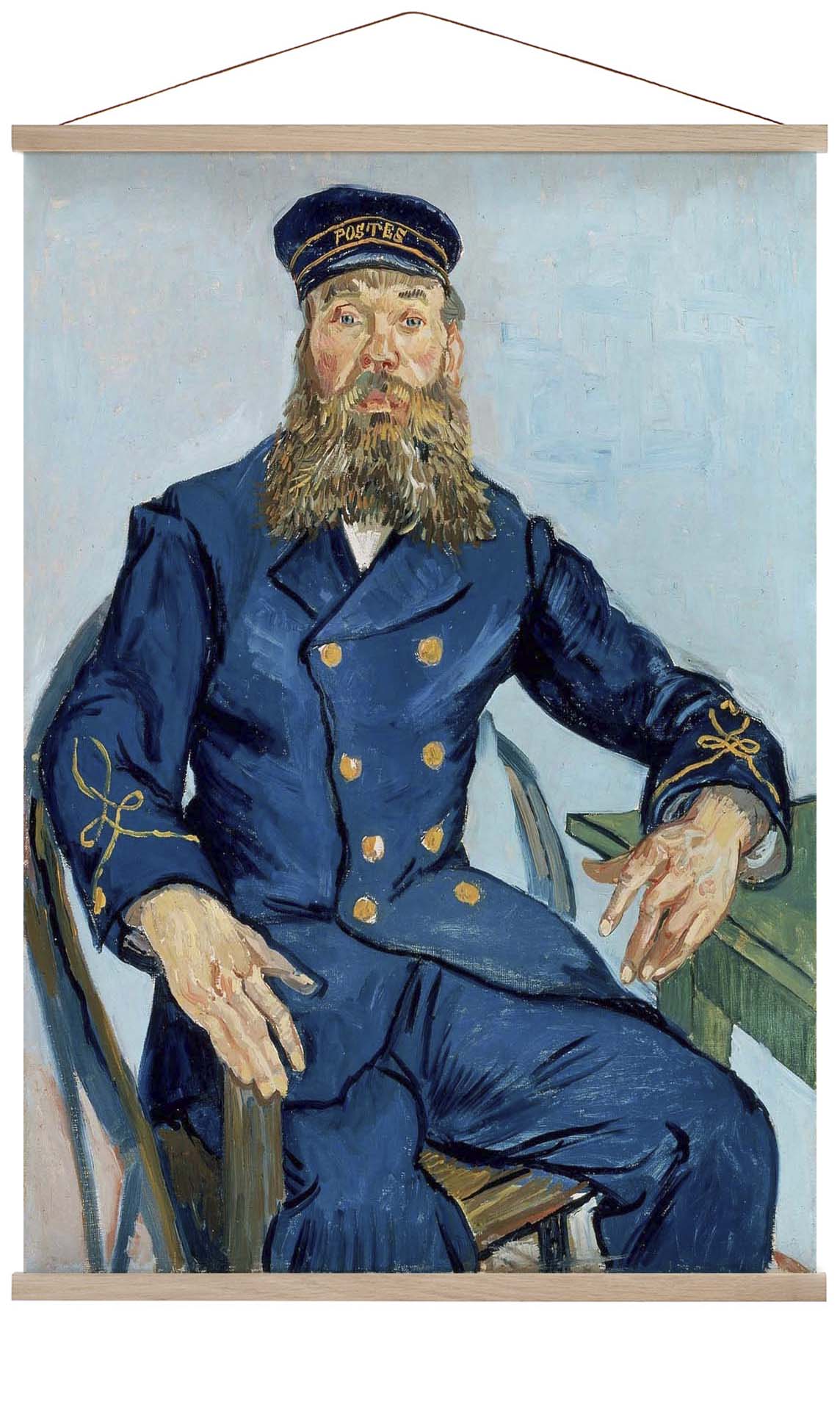 Porträt des Postboten Joseph Roulin by Van Gogh