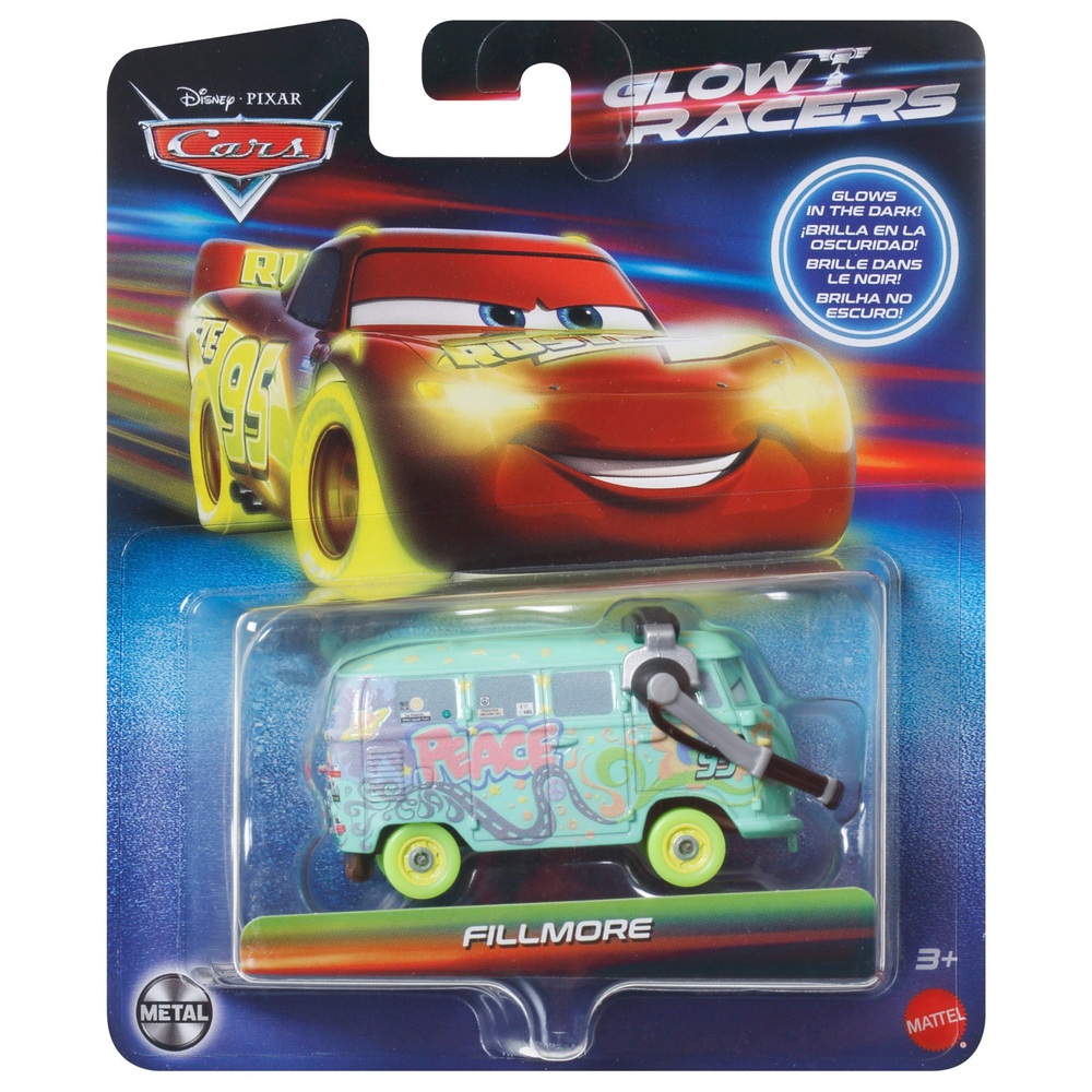 Pixar Cars Glow Racers 1:55 Fillmore Die-Cast Fahrzeug
