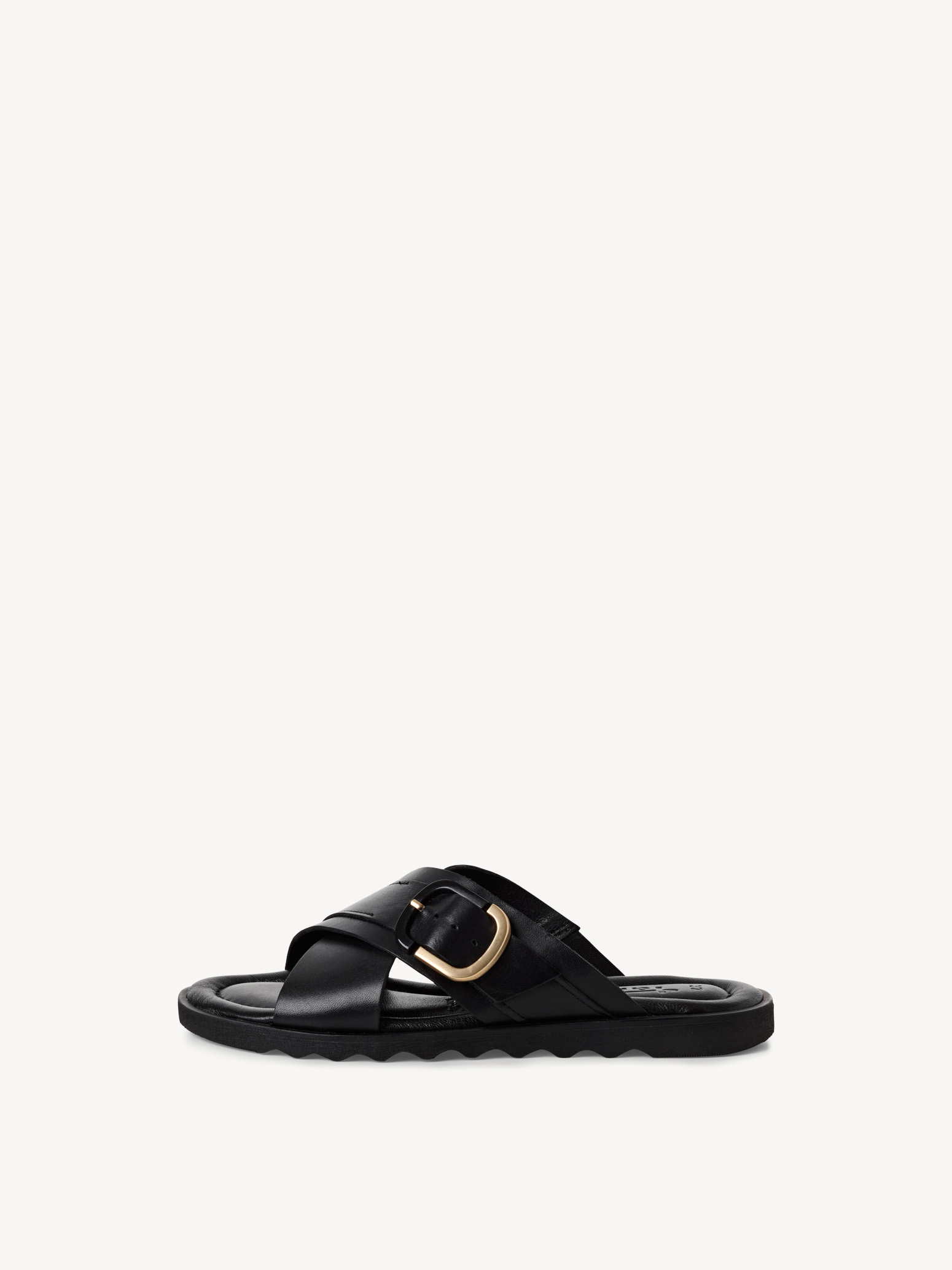 Leren Slipper - zwart