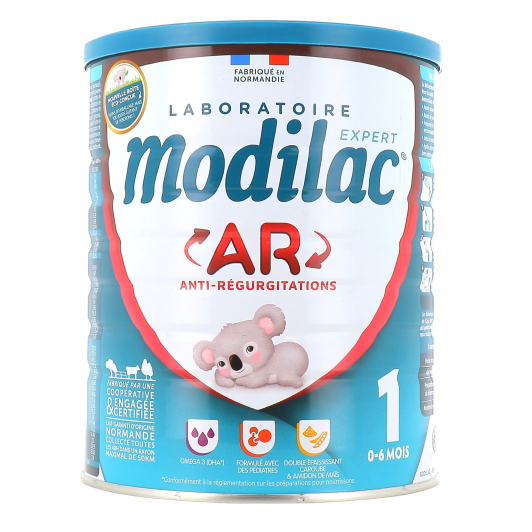 Modilac Expert AR1 : lait anti régurgitations - Doublement épaissi