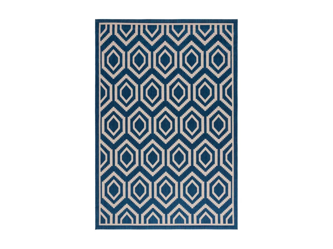 Tapis Navy & Beige 201 X 290 cm - Zariah
