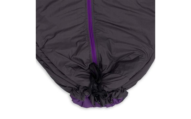 Bergstop Cozybag Comfort Multifunktionsschlafsack mit Ärmeln grau lila
