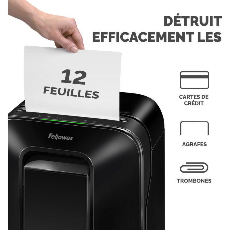 Fellowes Powershred LX200 destructeur de papier Noir
