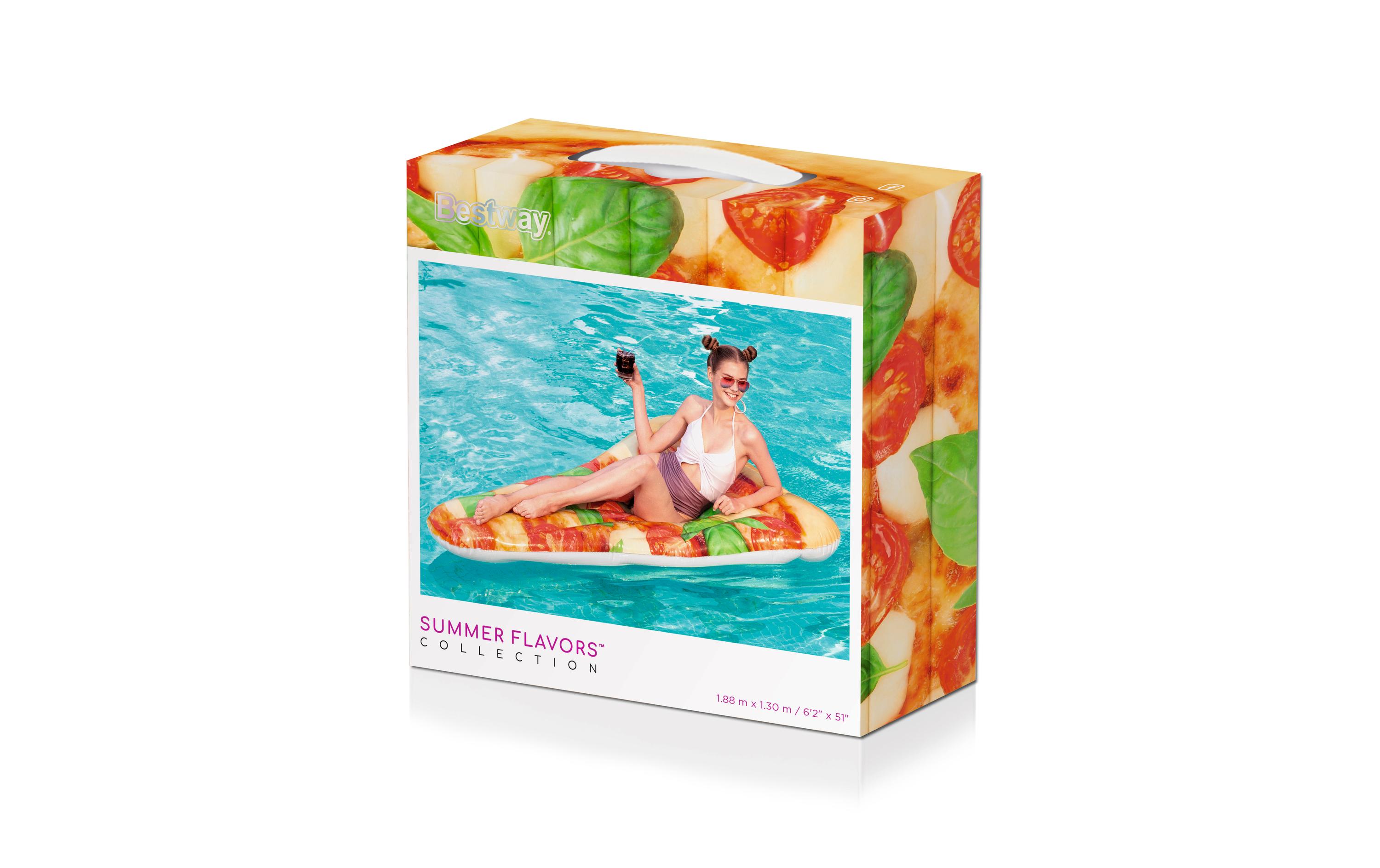 Pizza Party Lounge 188 x 130 cmLuftmatratze für Pool und Strand
