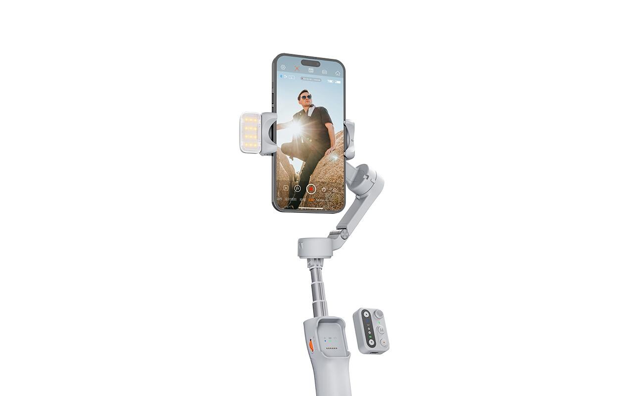 Gimbal iSteady X3 Grau<br>Smartphone-Gimbal mit abnehmbarer Fernbedienung und Aufhelllicht