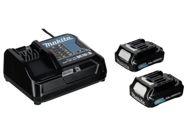 Makita - Støddriver - ledningfri - 2-hastigheders - nøgleløs borepatron 10 mm - 30 N·m - 2 batterier - 12 V