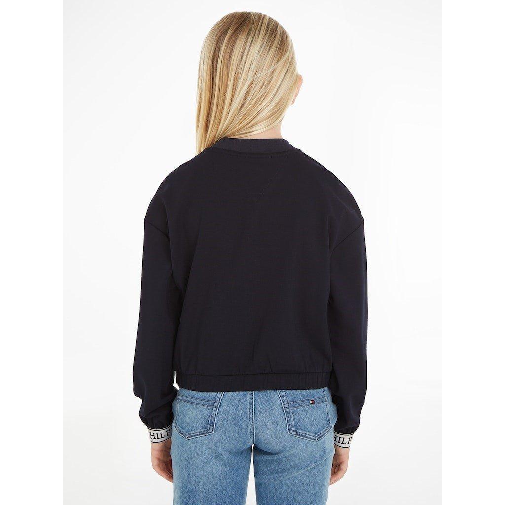 Tommy Hilfiger Monotype Tape Crew Neck Jumper Junior