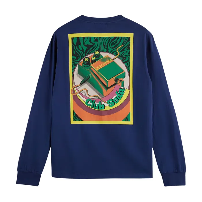 Scotch & Soda Artwork Longsleeve Shirt Heren