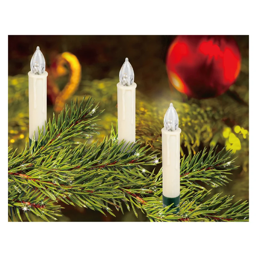 Batteridrevet juletrebelysning LED 10-pk IP20