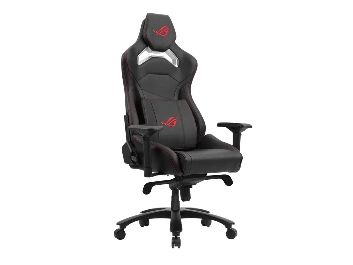 ASUS ROG Chariot Core - Stol - ergonomisk - armstøtter - T-formet - vippe - drejeled - kunstig læder