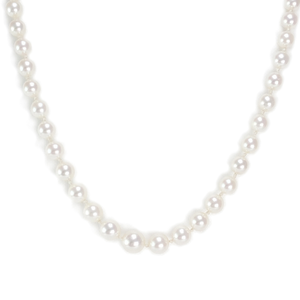 Collier d'occasion or 750 jaune perles de culture du Japon 55 cm