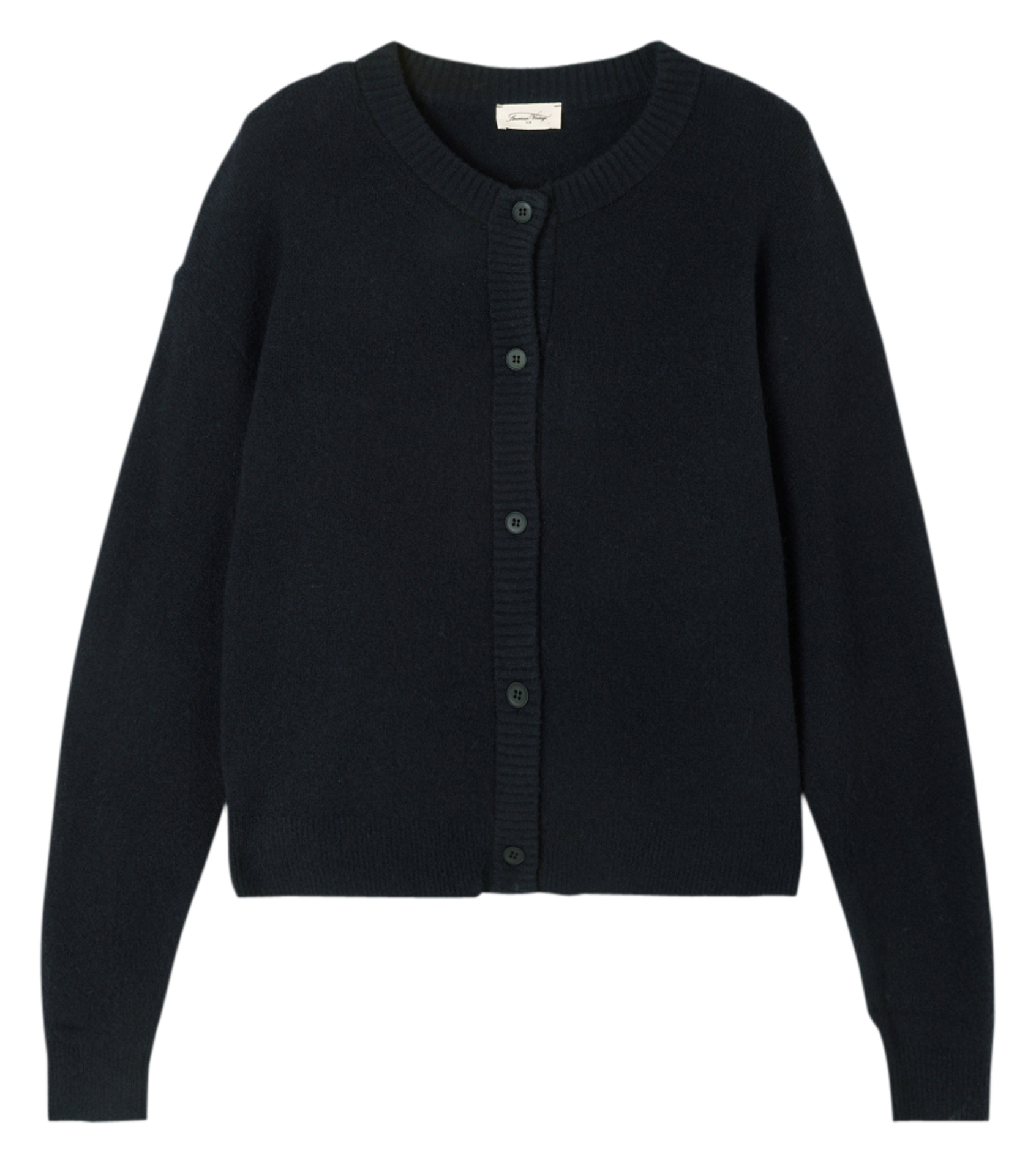 DAMSVILLE - Gilet col rond boutonné | Noir