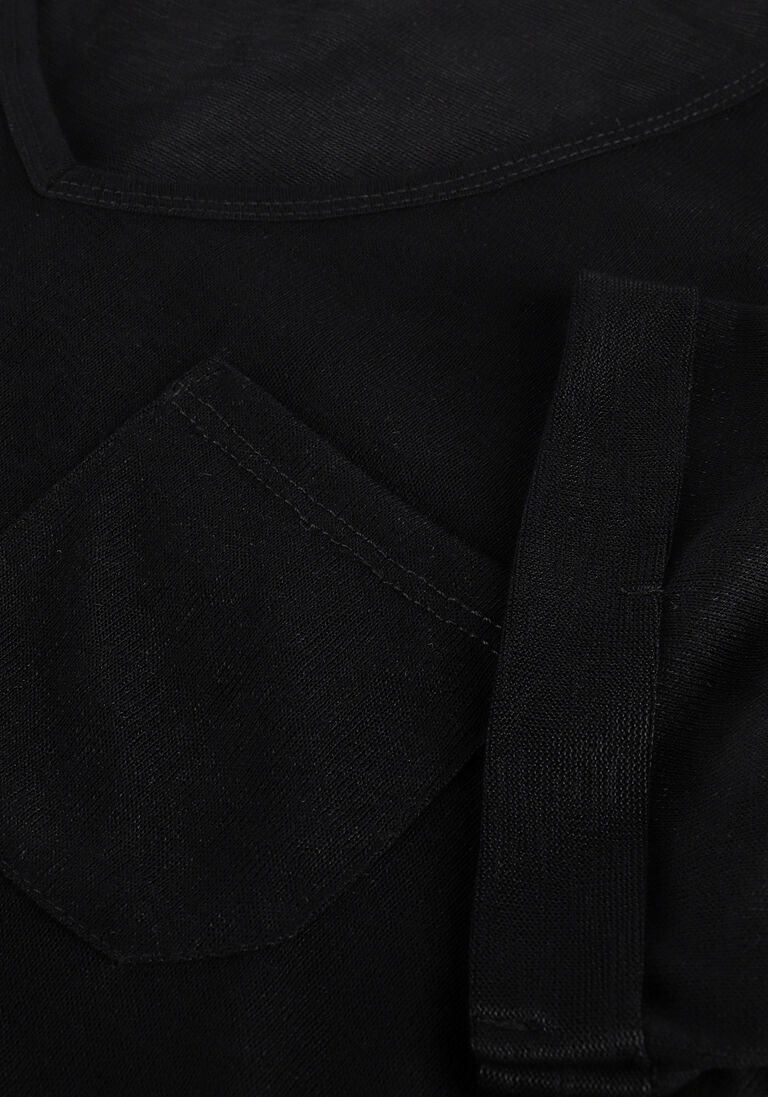 OBJECT zwarte object t-shirt objetessi slub s/s v-neck noos