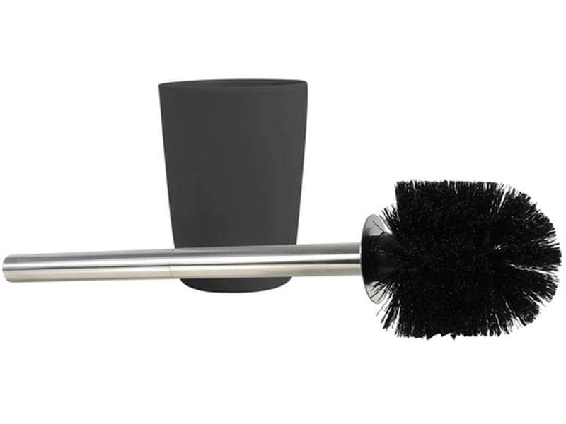spirella Toilettenbürste Takeo Anthrazit WC-Bürste mit Halterung