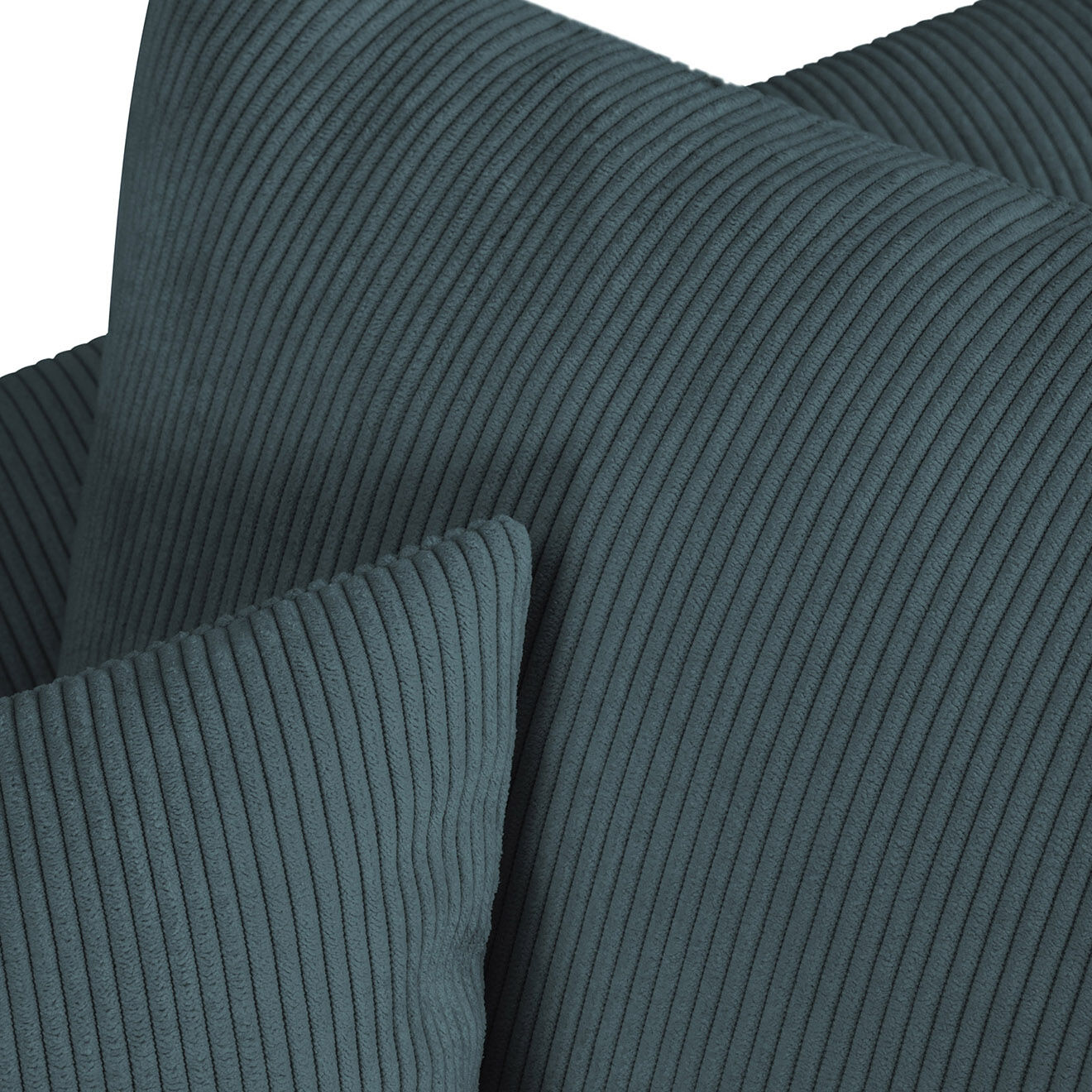 Mazzini Sofas Canapé d'angle gauche Quince 4 Places bleu - 221x171x80 cm