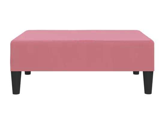 Repose-pied Rose 78x56x32 cm Velours