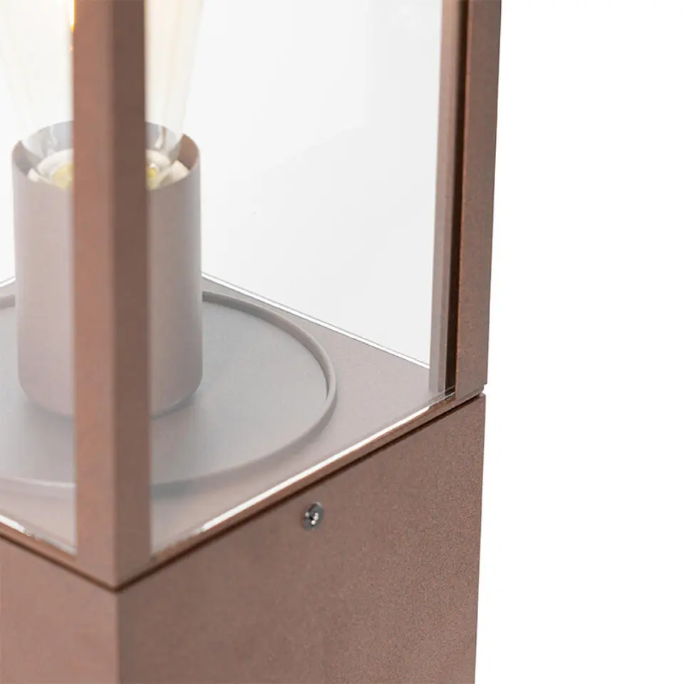 Qazqa staande buitenlampen charlois bronskleurig e27