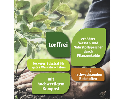 FloraSelf Nature turfvrije potgrond met biochar, 40 L