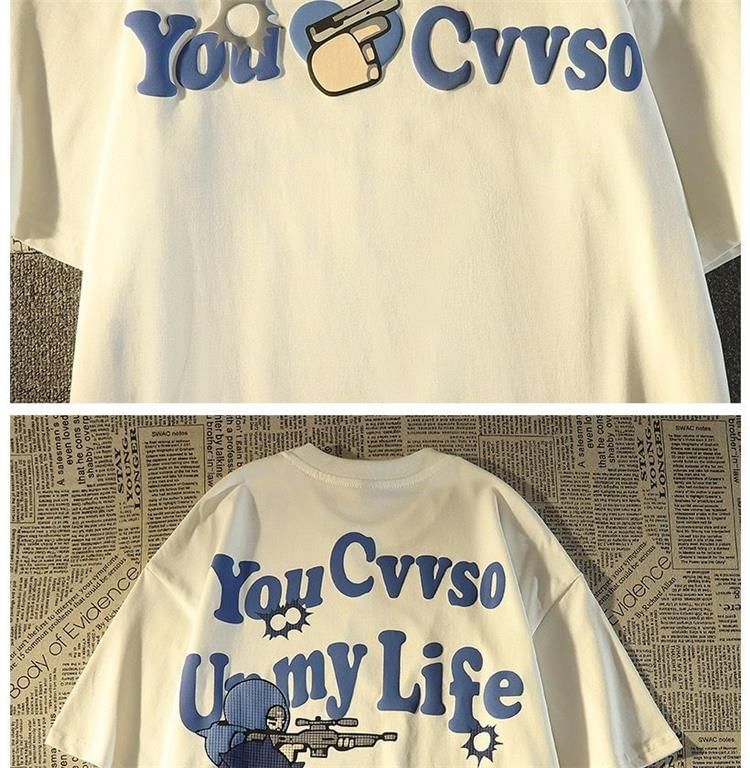 Bay Go Mall - T-shirt met ronde hals en elleboogmouwen