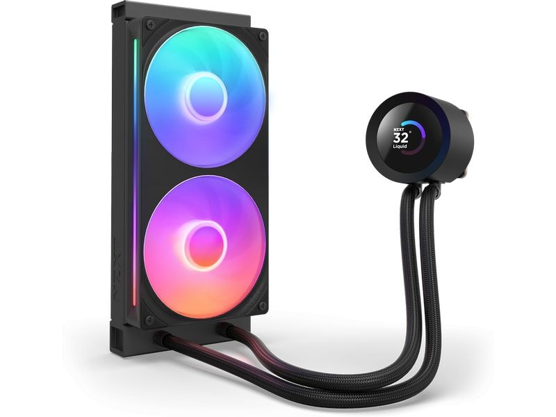 NZXT Wasserkühlung Kraken Plus RGB 240 Schwarz 240-mm-RGB-Wasserkühlung mit Beleuchtung