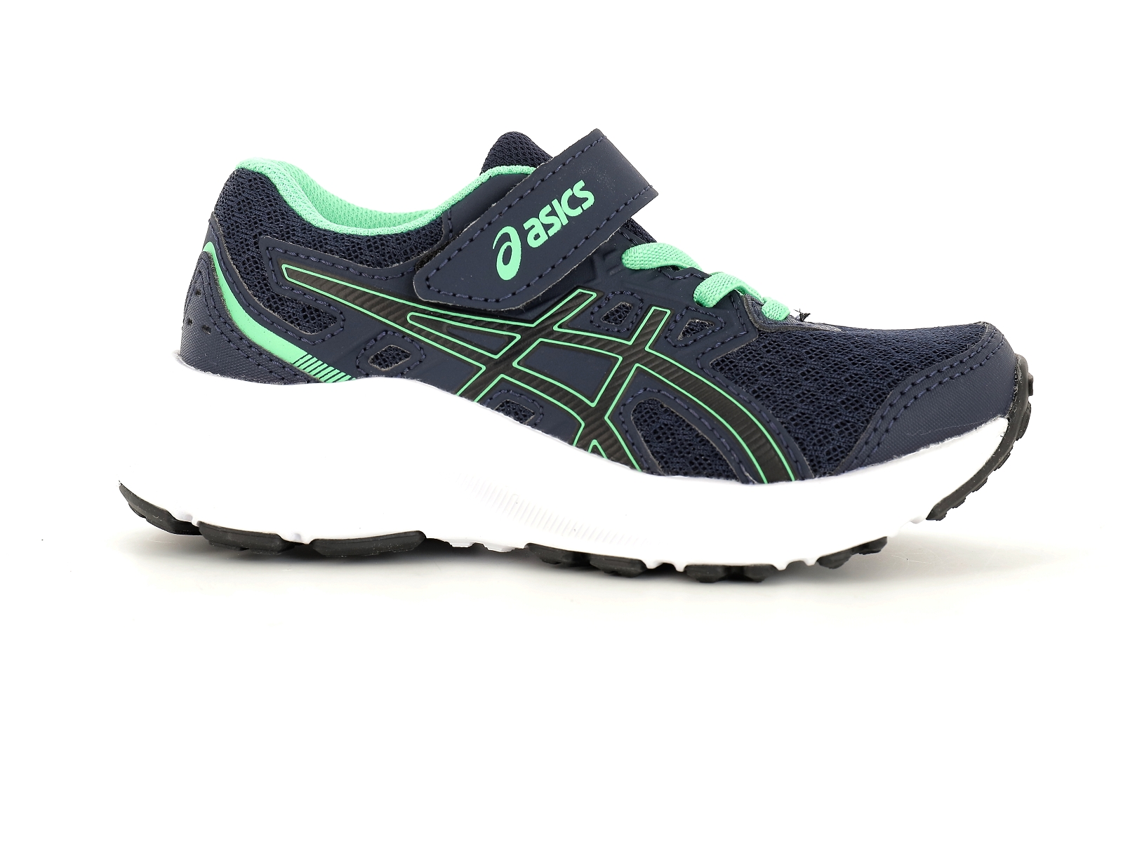 Asics-JOLT 3 PS Matières combinées Marine-Vert