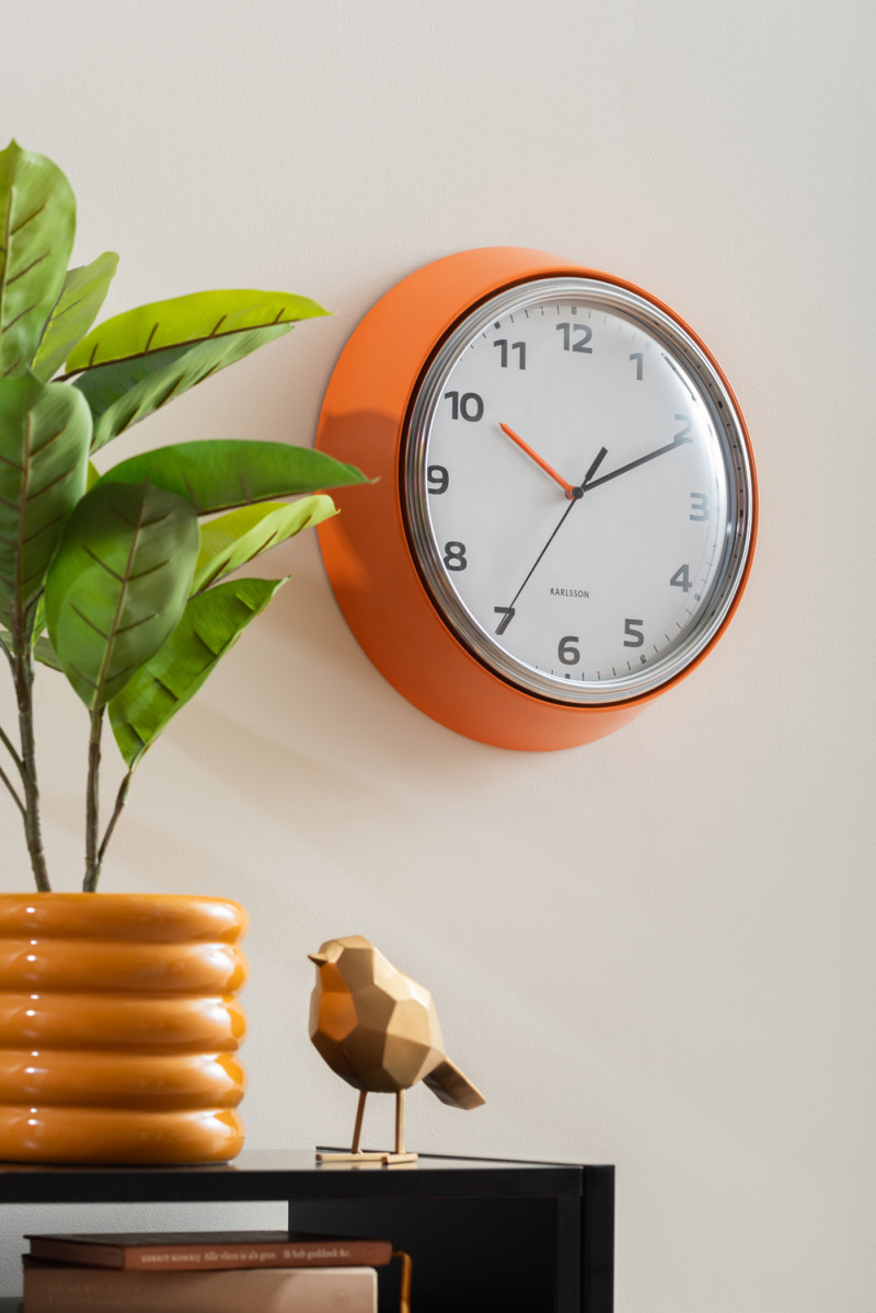Wall Clock Modern Retro KA6006BK Black