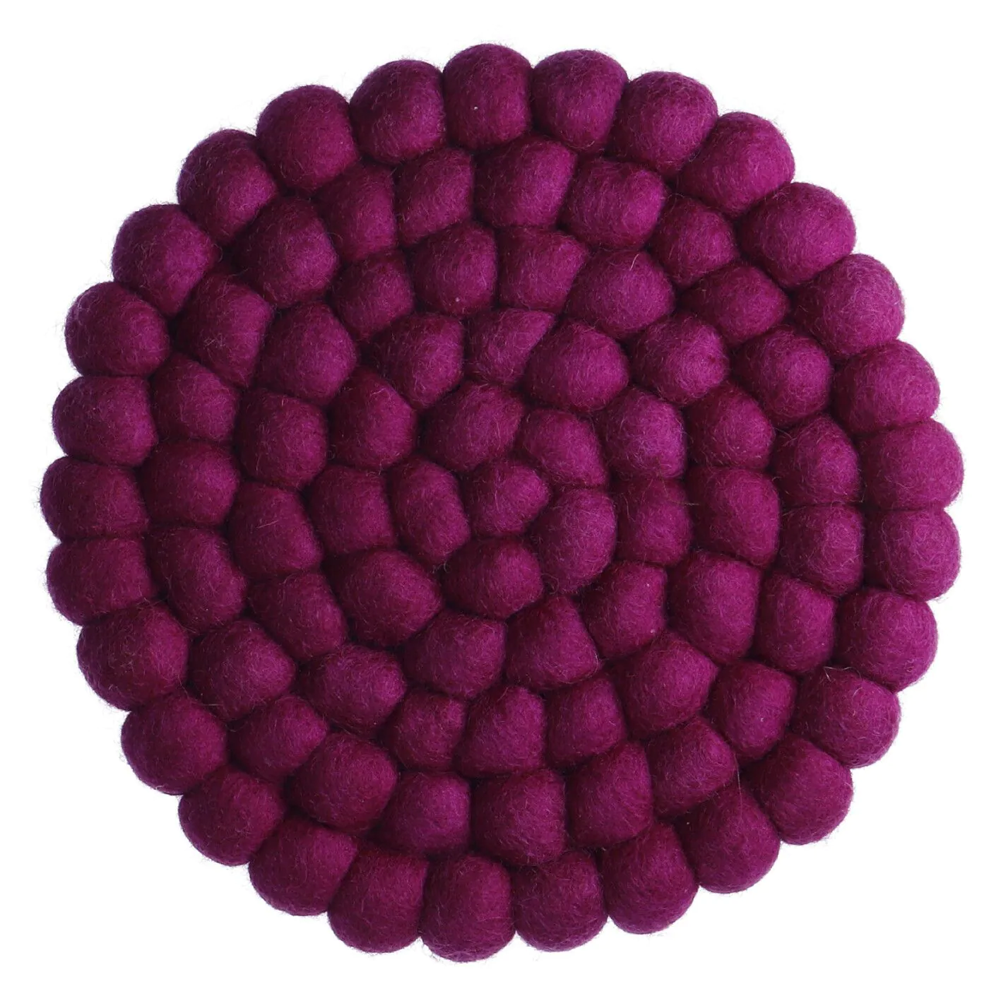 Untersetzer Filzkugeln, lila, 20 cm